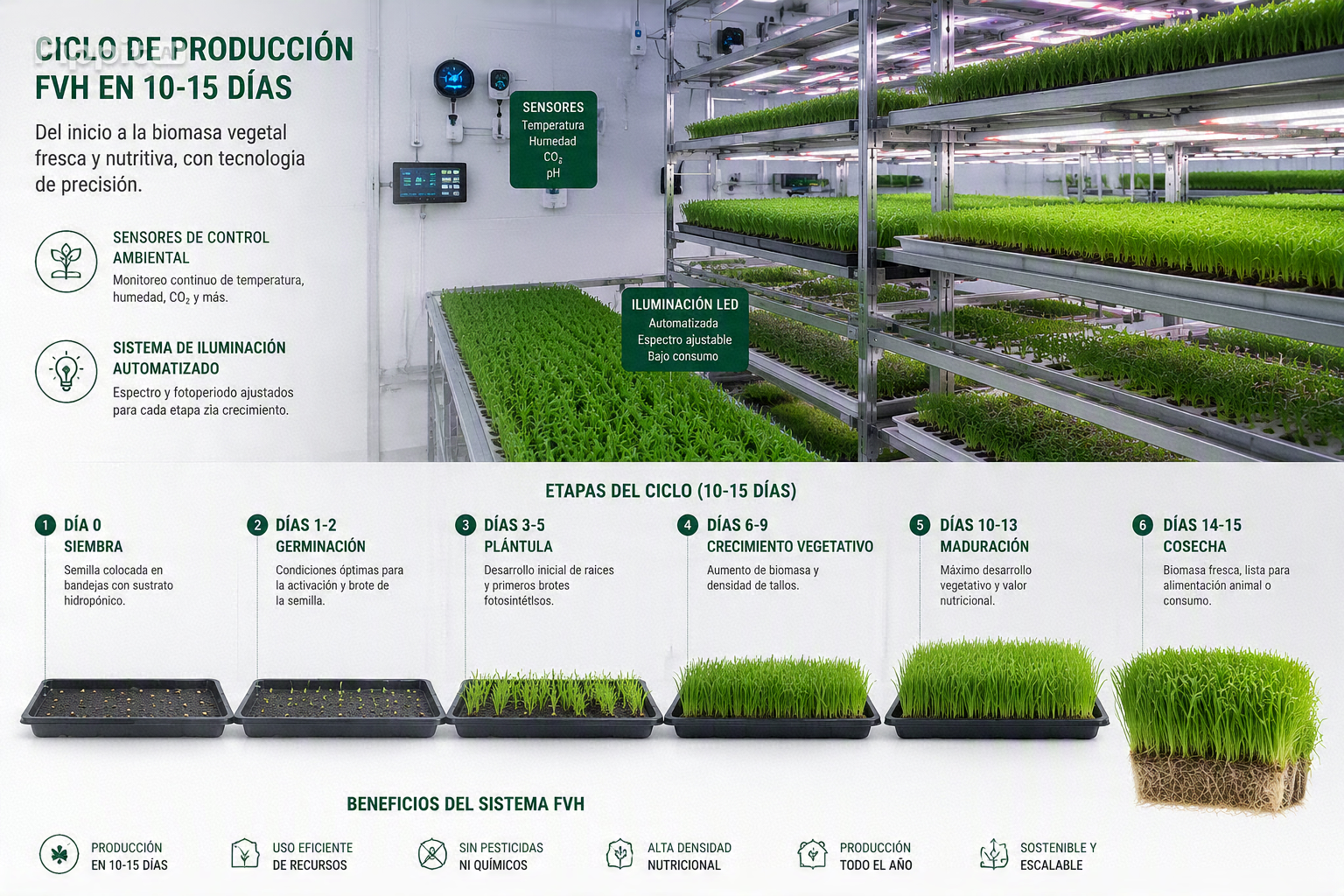 FVH: Forraje Verde Hidropónico